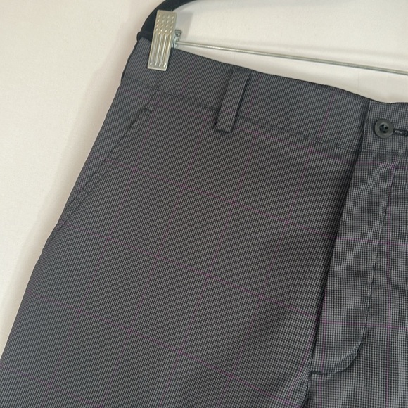 Nike Grey Gingham Plaid Dri-Fit 30 x 30 Mens Golf Pants - Picture 2 of 11